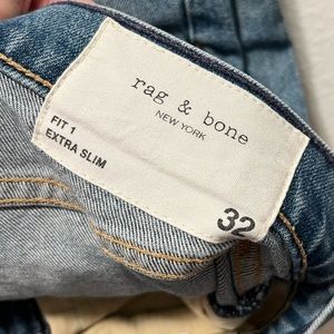 RAG & BONE EXTRA SLIM / SKINNY LIGHT BLUE JEANS